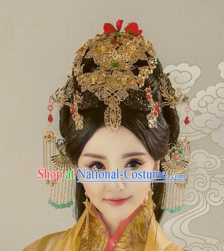 Chinese Traditional Qin Dynasty Empress Headwear Ancient Drama The Legend of Miyue Queen Hair Accessories