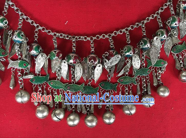 Chinese Ethnic Silver Bells Tassel Belt Traditional Hanfu Waist Accessories