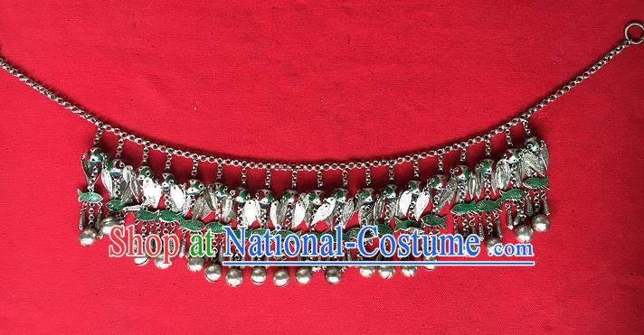 Chinese Ethnic Silver Bells Tassel Belt Traditional Hanfu Waist Accessories