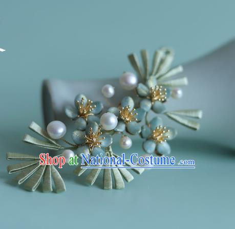 Chinese Ancient Princess Silk Pine Hair Stick Traditional Hanfu Hairpin