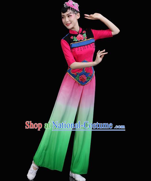 China Yangko Dance Fan Dance Clothing Traditional Folk Dance Stage Performance Outfits