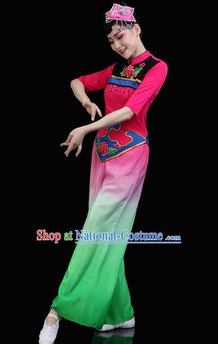 China Yangko Dance Fan Dance Clothing Traditional Folk Dance Stage Performance Outfits