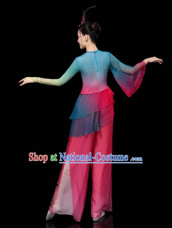 China Yangko Group Dance Clothing Traditional Fan Dance Costume Folk Dance Performance Outfits