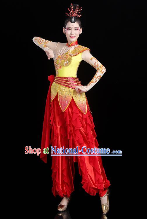 China Traditional New Year Yangko Dance Clothing Folk Dance Drum Dance Outfits