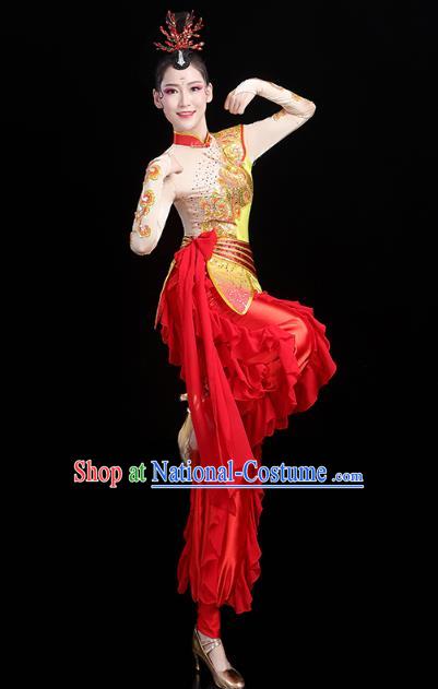 China Traditional New Year Yangko Dance Clothing Folk Dance Drum Dance Outfits