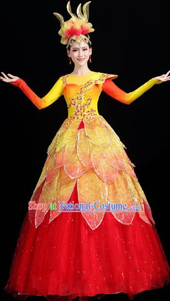 China Spring Festival Gala Opening Dance Dress Woman Modern Dance Flower Dance Clothing