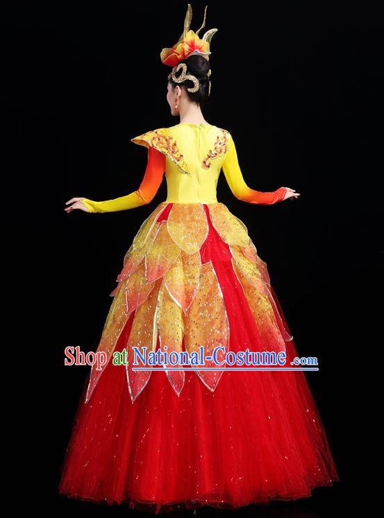 China Spring Festival Gala Opening Dance Dress Woman Modern Dance Flower Dance Clothing