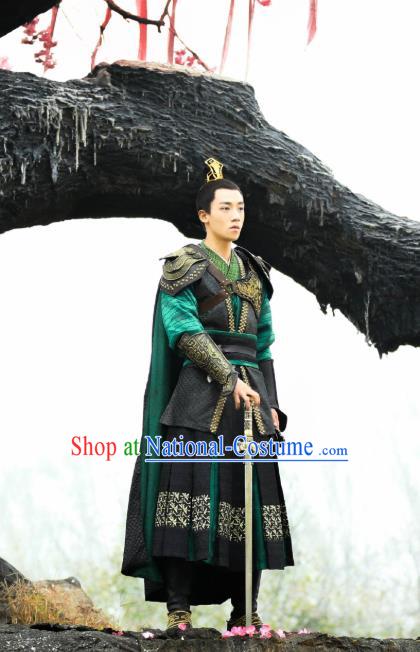 China Ancient King Armor Costumes Drama Oh My Emperor Majesty Beitang Yi Replica Clothing