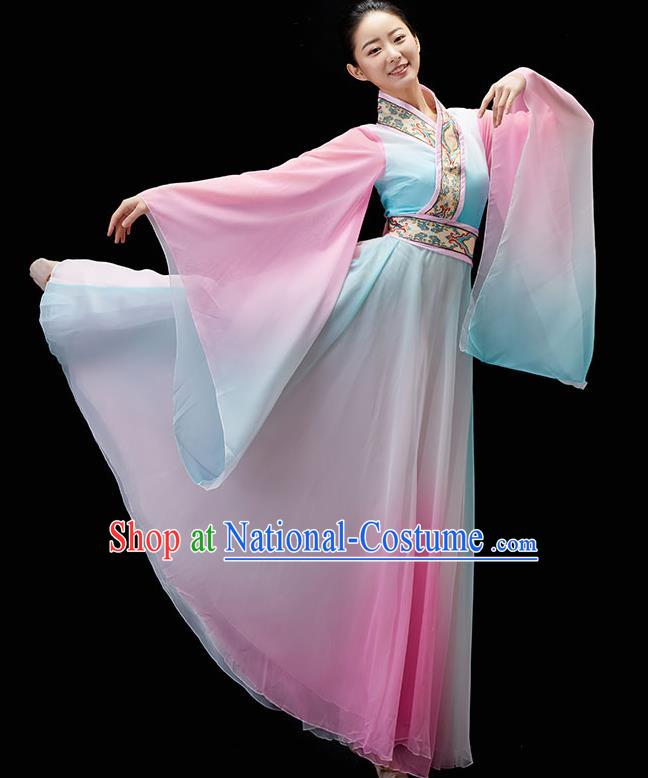 China Classical Dance Dress Traditional Umbrella Dance Garment Solo Dance Clothing