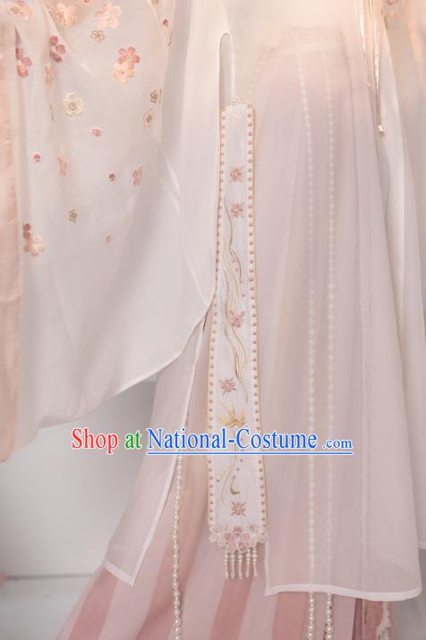 China Ancient Princess Embroidered Hanfu Dress Traditional Ming Dynasty Historical Costumes for Nobility Lady