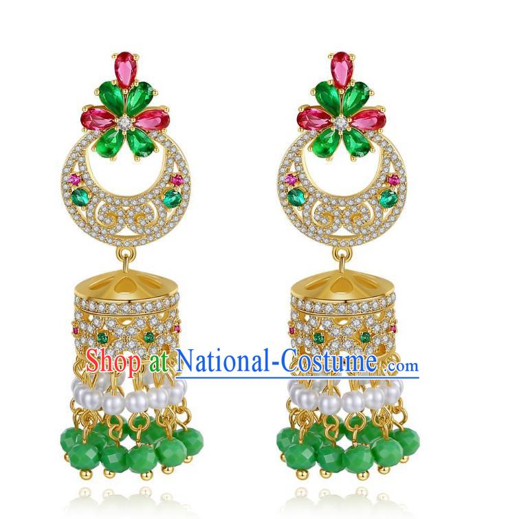 Asian Indian Belly Dance Earrings India Bollywood Princess Ear Accessories