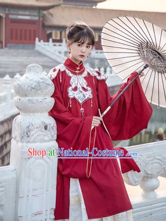 Traditional China Ming Dynasty Court Lady Historical Clothing Ancient Palace Beauty Hanfu Dress