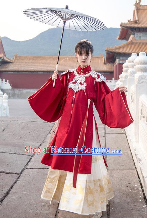 Traditional China Ming Dynasty Court Lady Historical Clothing Ancient Palace Beauty Hanfu Dress