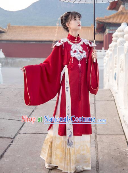 Traditional China Ming Dynasty Court Lady Historical Clothing Ancient Palace Beauty Hanfu Dress