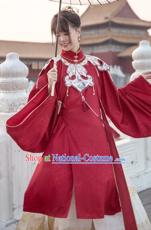 Traditional China Ming Dynasty Court Lady Historical Clothing Ancient Palace Beauty Hanfu Dress