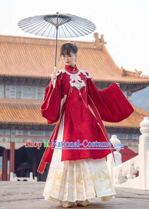 Traditional China Ming Dynasty Court Lady Historical Clothing Ancient Palace Beauty Hanfu Dress