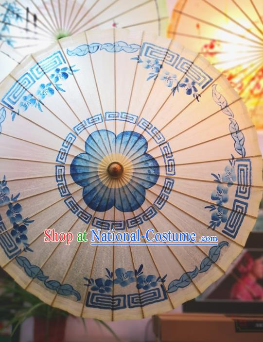 China Handmade Painting Oil Paper Umbrella Traditional Stage Performance Oilpaper Umbrella Classical Dance Umbrellas