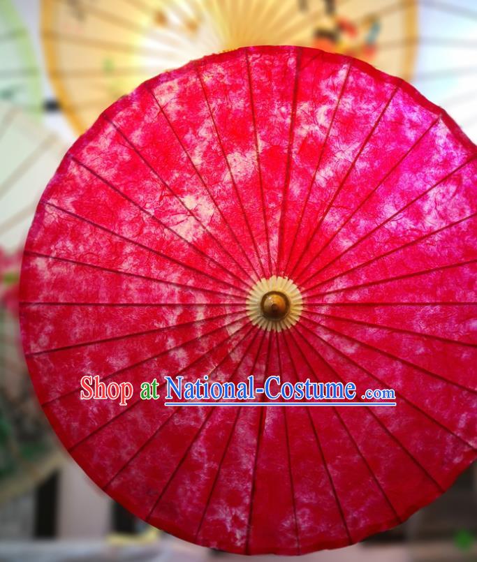 China Handmade Red Oilpaper Umbrella Classical Oil Paper Umbrella Traditional Hanfu Dance Umbrella