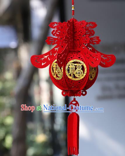 China Handmade Hanging Lamp Traditional Spring Festival Red Lantern New Year Decoration