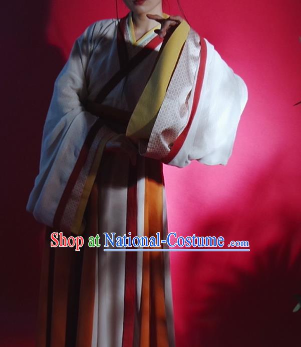 China Ancient Imperial Concubine Hanfu Dress Garment Traditional Jin Dynasty Court Princess Historical Costumes