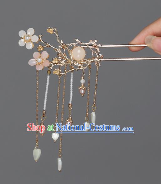 China Ancient Princess Hair Accessories Traditional Ming Dynasty Tassel Hairpin