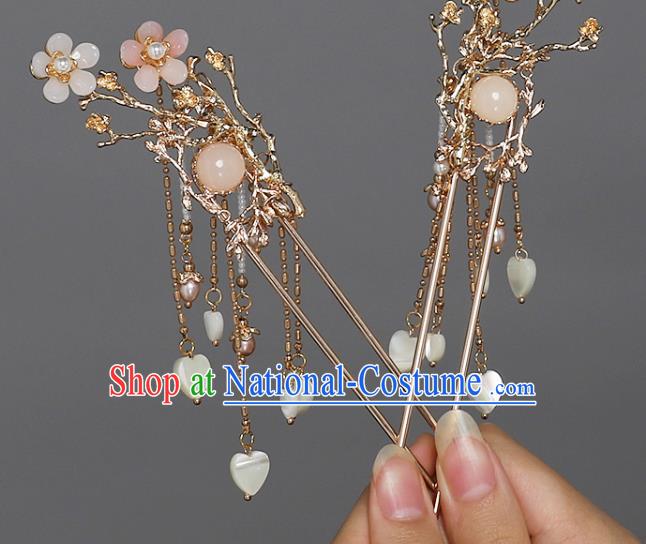 China Ancient Princess Hair Accessories Traditional Ming Dynasty Tassel Hairpin