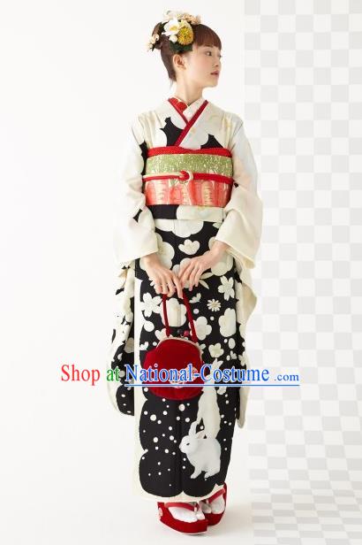 Japanese Traditional Summer Festival Yukata Dress Asian Japan Wedding Bride Furisode Kimono Costume