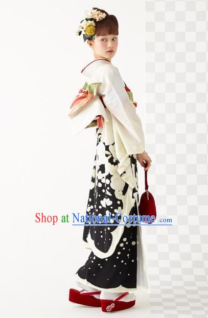 Japanese Traditional Summer Festival Yukata Dress Asian Japan Wedding Bride Furisode Kimono Costume