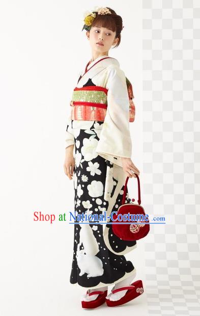 Japanese Traditional Summer Festival Yukata Dress Asian Japan Wedding Bride Furisode Kimono Costume