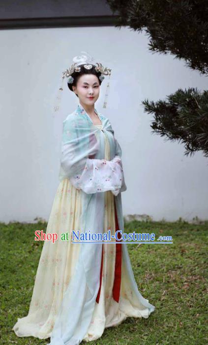 China Traditional Tang Dynasty Empress Historical Clothing Ancient Court Queen Hanfu Dress for Woman