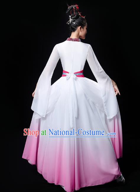 Chinese Umbrella Dance Performance Dress Traditional Fan Dance Outfits Classical Dance Fairy Clothing