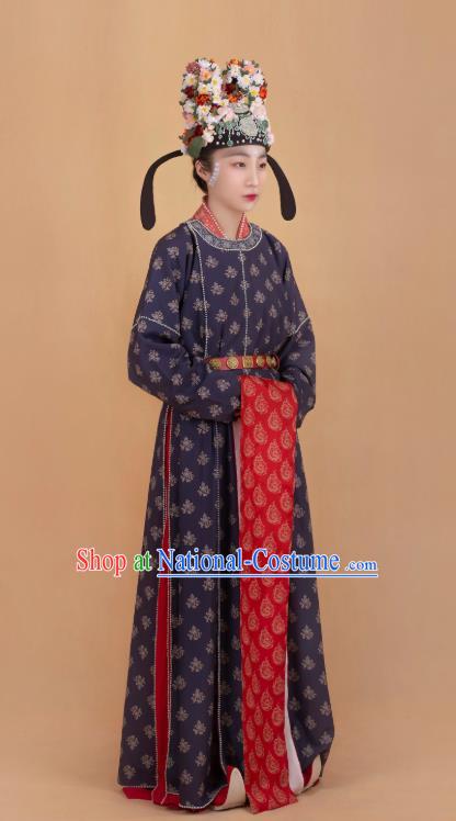 China Ancient Noble Woman Hanfu Apparels Traditional Song Dynasty Imperial Empress Historical Clothing and Headdress Full Set