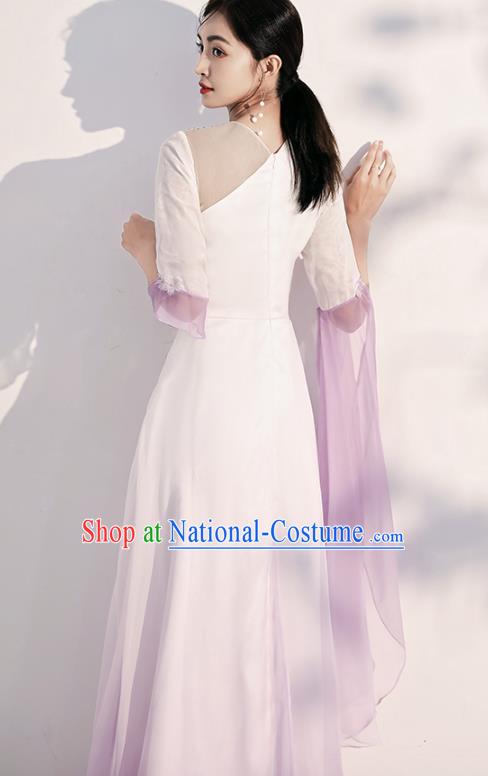 China Woman Modern Dance Costume Catwalks Clothing Chorus Performance Full Dress