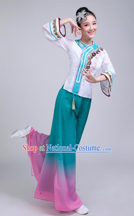 China Yangko Dance Outfits Folk Dance Clothing Fan Dance Group Dance Garment