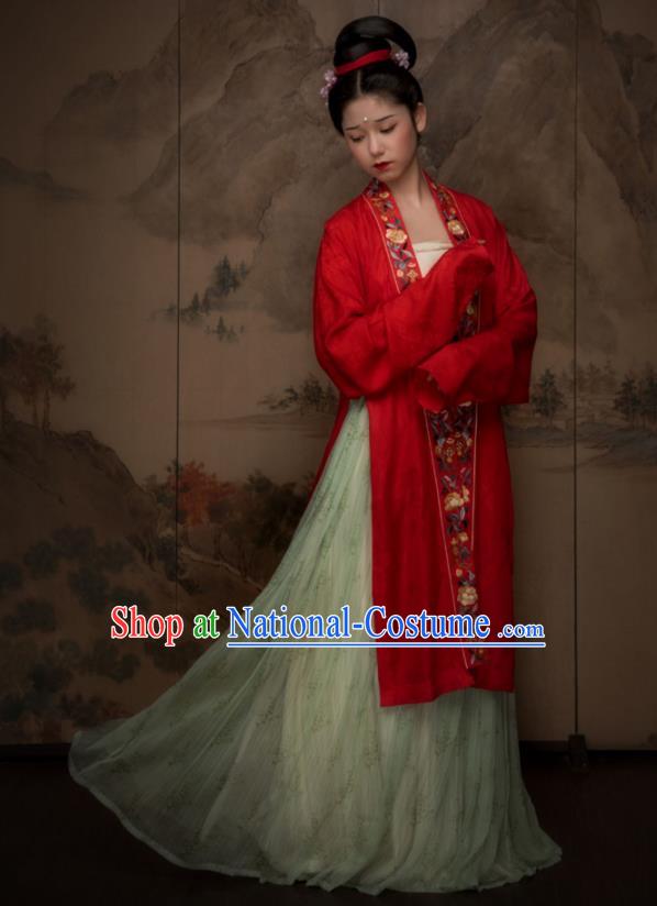 China Ancient Royal Princess Hanfu Dress Traditional Song Dynasty Noble Lady Historical Garment Costumes Complete Set