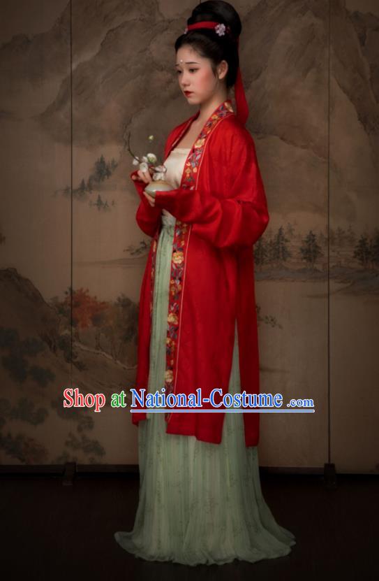 China Ancient Royal Princess Hanfu Dress Traditional Song Dynasty Noble Lady Historical Garment Costumes Complete Set