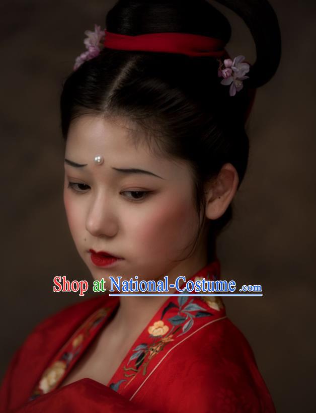 China Ancient Royal Princess Hanfu Dress Traditional Song Dynasty Noble Lady Historical Garment Costumes Complete Set