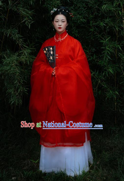 China Traditional Ming Dynasty Royal Countess Garment Costumes Ancient Noble Woman Hanfu Dress Clothing