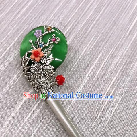 Korean Court Bride Hairpin Traditional Wedding Hair Accessories Korea Stage Performance Silver Hair Stick