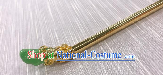 Korea Folk Dance Hair Stick Court Bride Golden Hairpin Korean Traditional Hanbok Hair Accessories