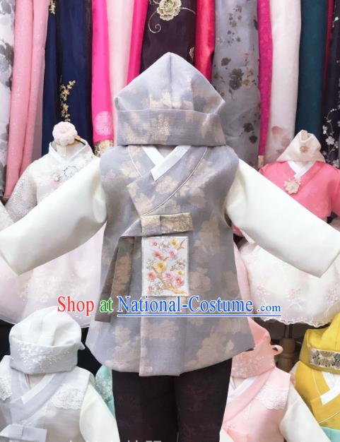 Korean Traditional Stage Performance Hanbok Clothing Children Garment Costume Boy Prince Outfits