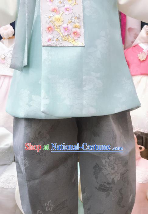 Korean Folk Dance Outfits Traditional Children Stage Performance Hanbok Clothing Boy Prince Garment Costume