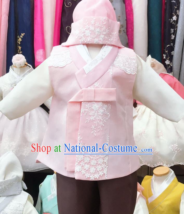 Korean Traditional Children Hanbok Outfits Boy Stage Performance Clothing Folk Dance Garment Costume