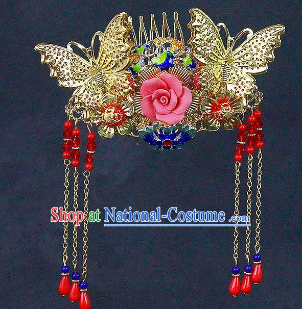 China Traditional Wedding Headwear Classical Bride Hairpins Hair Accessories