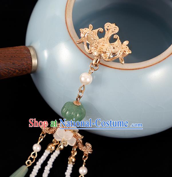 Chinese Traditional Hanfu Tassel Brooch Pendant Ancient Princess Breastpin Accessories