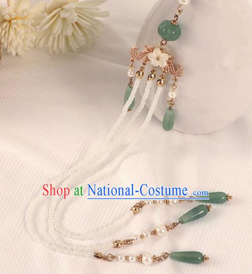 Chinese Traditional Hanfu Tassel Brooch Pendant Ancient Princess Breastpin Accessories