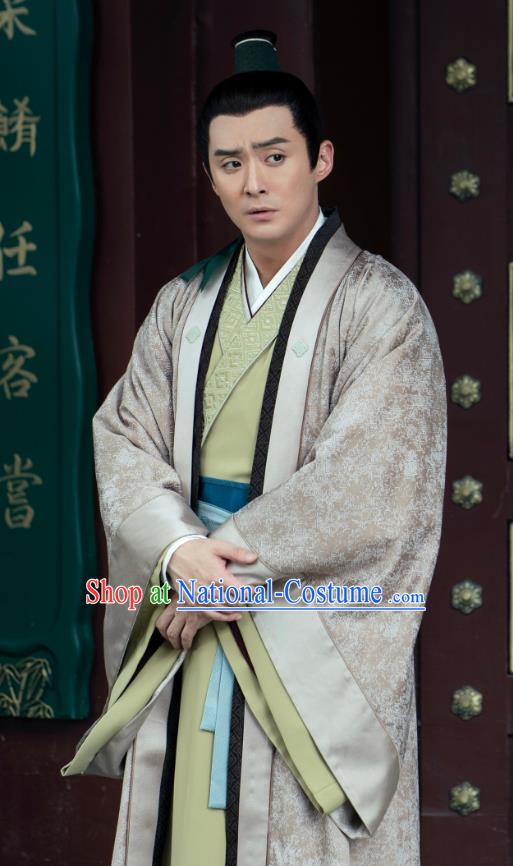 China Ancient Merchant Clothing Traditional Television Drama My Heroic Husband Shopkeeper Xi Junyi Hanfu Costume