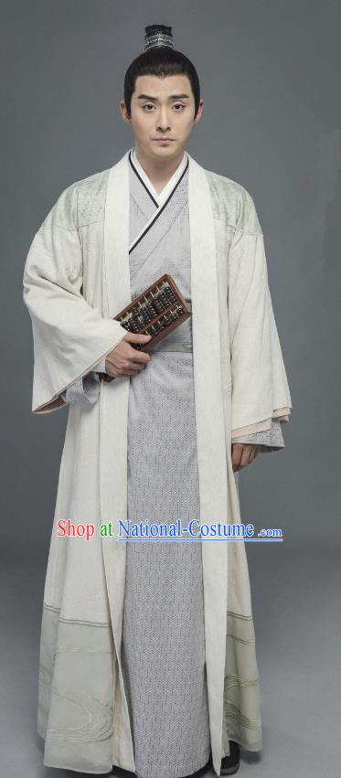 China Ancient Steward Costumes Traditional History Drama Ming Dynasty Bookkeeper Servant Hanfu Clothing