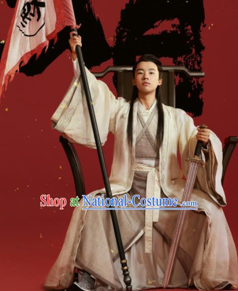 China Ancient Young Scholar Costumes Traditional History Drama Ming Dynasty Childe Clothing Full Set