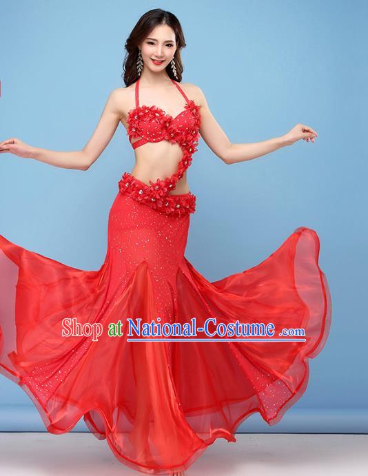 Professional Belly Dance Stage Performance Costume Indian Raks Sharki Bra and Skirt Asian Oriental Dance Uniforms